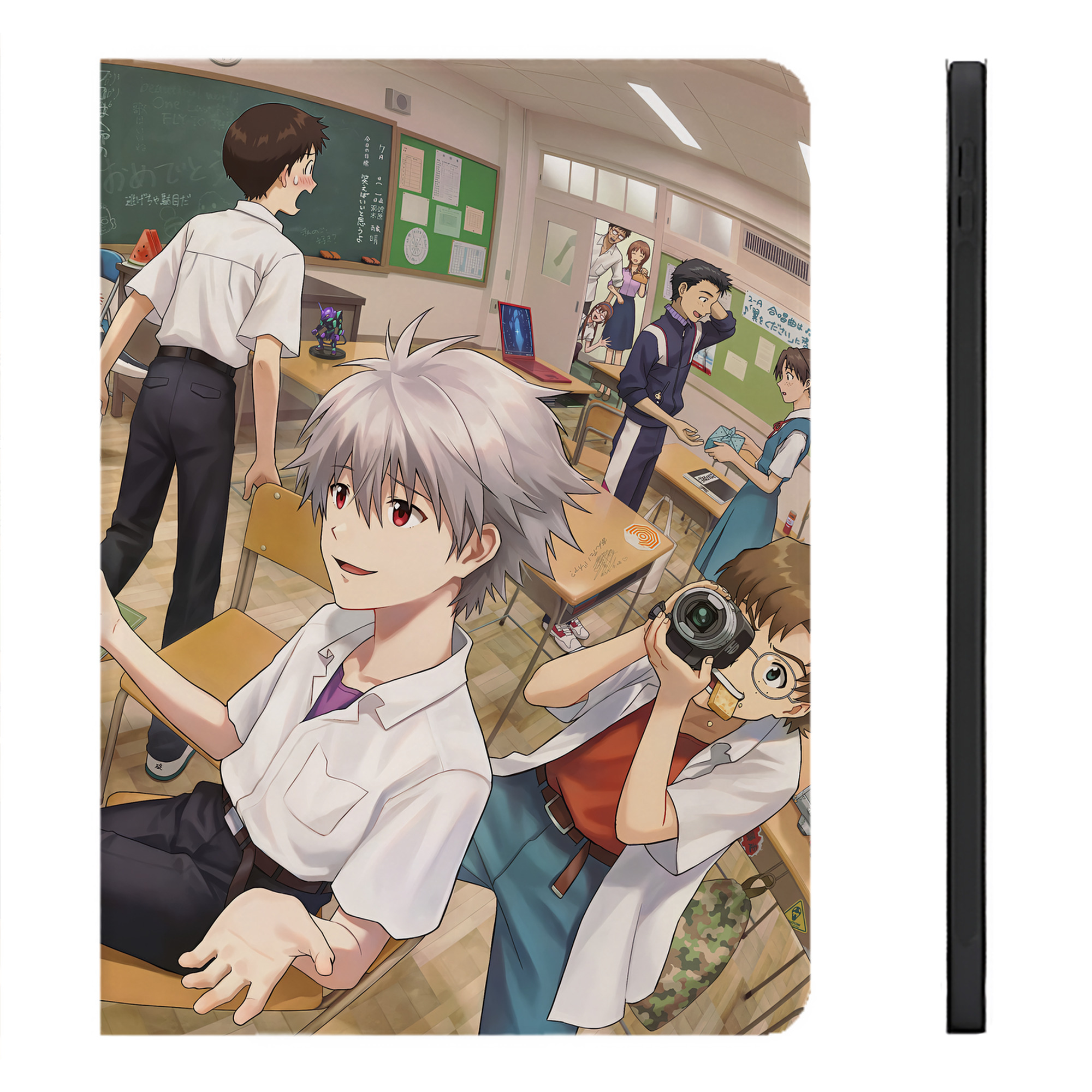 （画像用） EVA 新世紀エヴァンゲリオン IPadケース ペンホルダー付き ブックスタイルデザイン